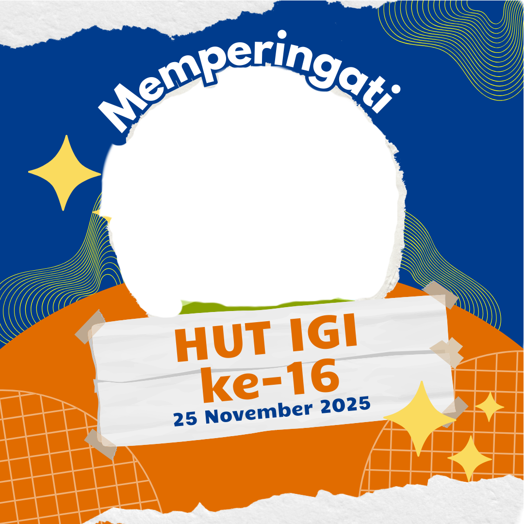 HUT IGI ke-16 - Background putih biru